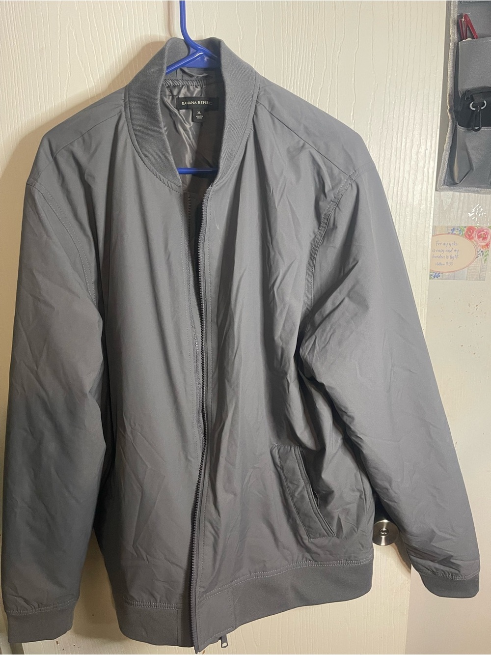 Banana Republic Men's Gray Bomber Jacket